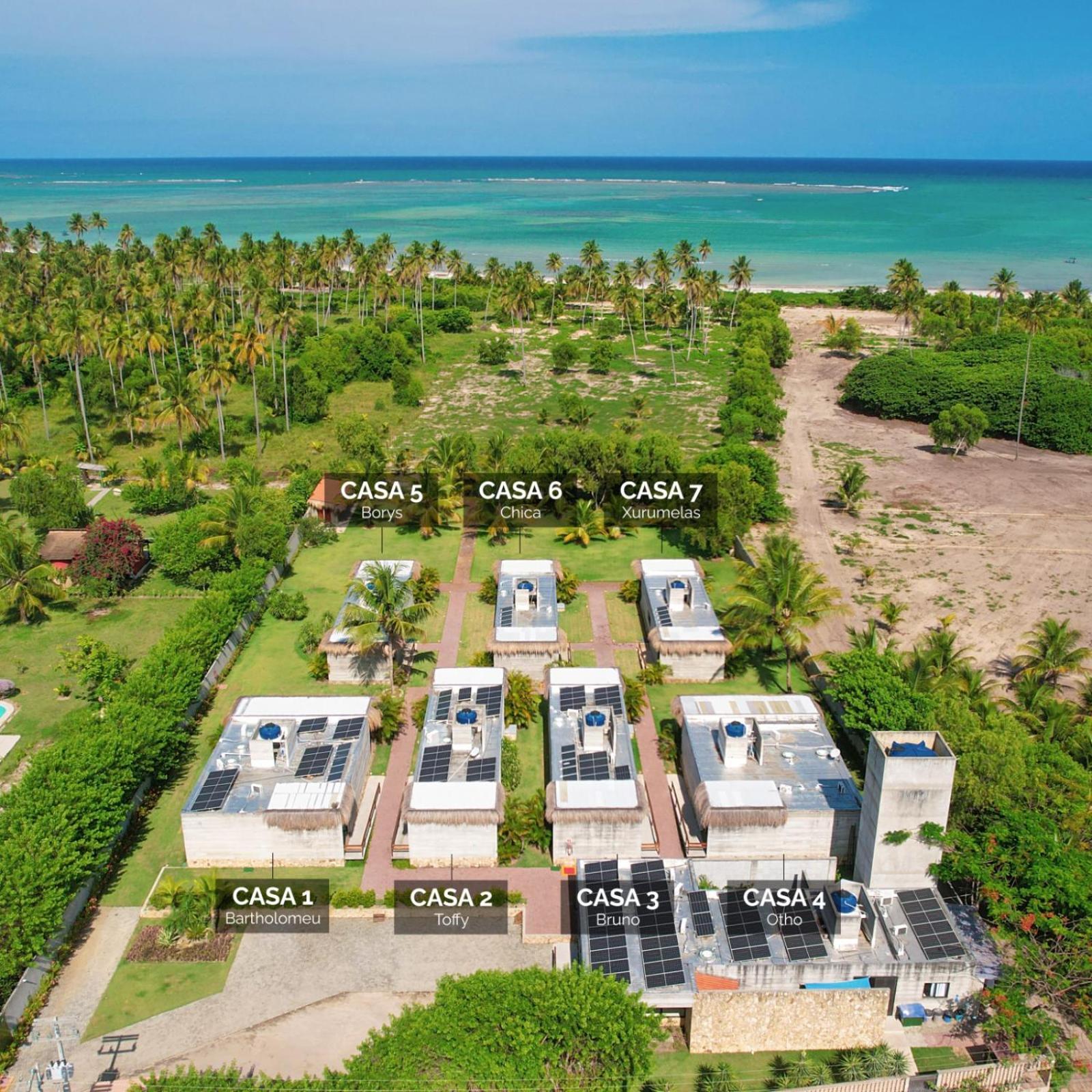 Bahay Tatu Villa Pôrto de Pedras Esterno foto